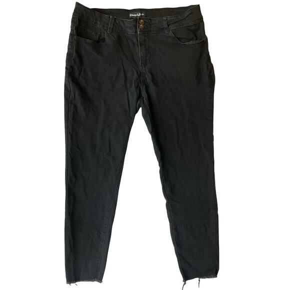 Honey & Bistle Women’s Denim Straight Leg Jeans size 18, Black - Picture 1 of 11